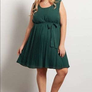 Pinkblush Plus Size Maternity Green Dress